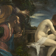 Guercino (Giovanni Francesco Barbieri), Susannah and the elders (detail), 1617. Courtesy of the Thyssen-Bornemisza Museum