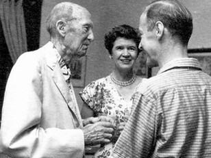 William Beebe, Jocelyn Crane y el médico de Beebe, A. E. Hill, 1959, en Shimla, Noroeste de la India