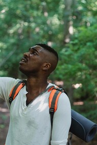 Man looking lost on a journey