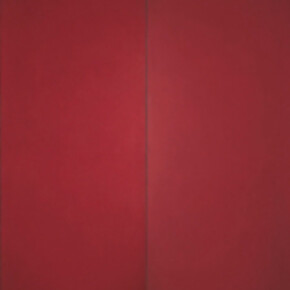 Alan Green ‘Four Vertical Reds’ 1978, Oil, tempera and acrylic on canvas, 213 x 366 cm, © Estate of Alan Green, Courtesy Annely Juda Fine Art, London