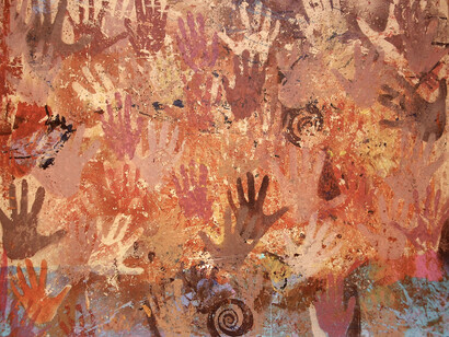 «Manos pintadas», Guillermo Malfitani