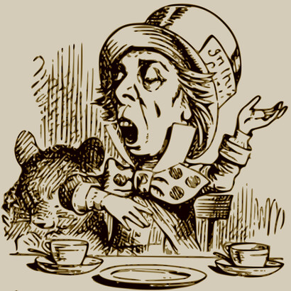 El Sombrerero tal y como lo imaginó John Tenniel