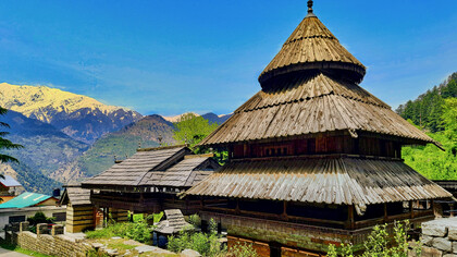 The Tripura Sundari temple is a 16th-century temple on the right bank of river Beas. It is a large three-storey temple with sweeping beautiful views of the Himalayas, India