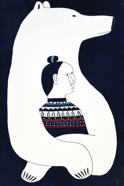Ningiukulu Teevee, Strong thoughts (detail), 2024. Courtesy of the National Gallery of Canada