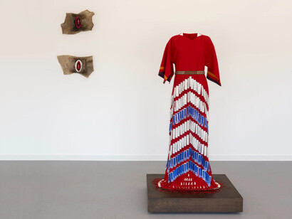 Julie Buffalohead, Travois, exhibition view. Courtesy of Dreamsong