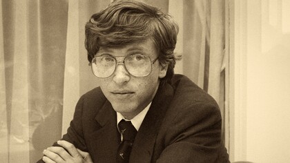 Bill Gates tan joven