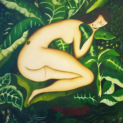 Vangelis Pliarides
Dawei Dream, 2017-18
Signed and dated on verso
Oil on canvas
72 7/8 x 55 1/8 in
185h x 140w cm
Courtesy of Christine Park Gallery