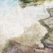 Alexandre Lenoir, Par la forces des choses (triptyque) (detalle), Marcher sur l'eau, 2026. Cortesía del Musée de l'Orangerie