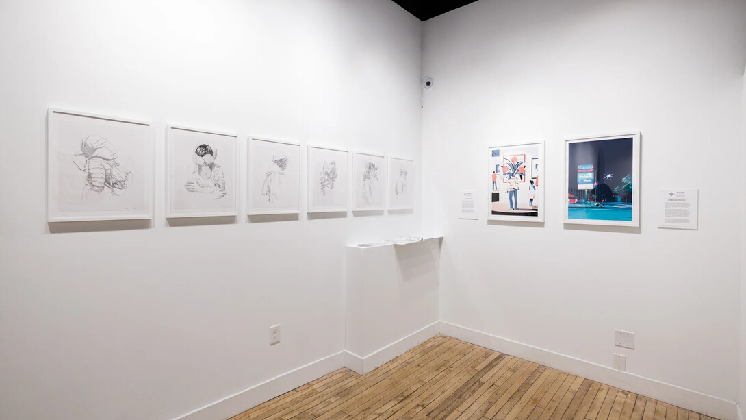 Tom Haugomat and Anuj Shrestha, Cities of love, exhibition view. Courtesy of Paradigm Gallery + Studio