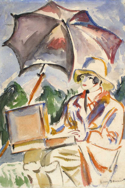 Ben Benn, Portrait of Marie Laurencin (detail), 1926. Courtesy of Norton Museum of Art