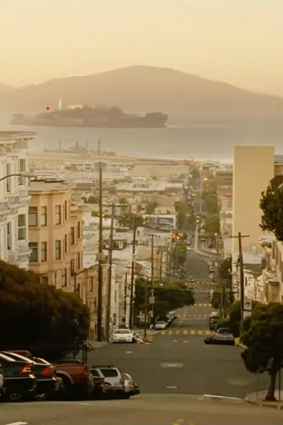Scena del paesaggio di San Francisco in "Blue Jasmine", Woody Allen, 2013