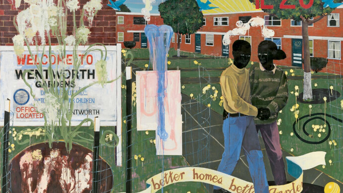 Kerry James Marshall, Better homes, better gardens, 1994. Courtesy of Denver Art Museum
