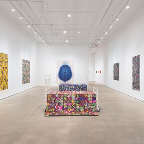 Hunter Reynolds and Dean Sameshima, Promiscuous rage, exhibition view. Courtesy of P·P·O·W
