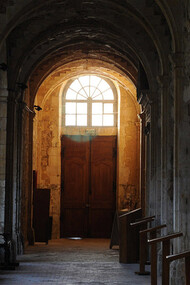 The side isle of the 12th century chancel of Saint Michel de Thiérach © Rozenn Quéré Brussels 2015
