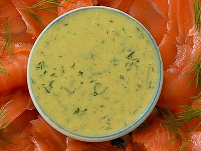 Salmone con salsa all'aneto