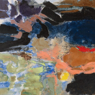 Friedel Dzubas, Untitled, circa 1980. Courtesy of Lincoln Glenn Gallery