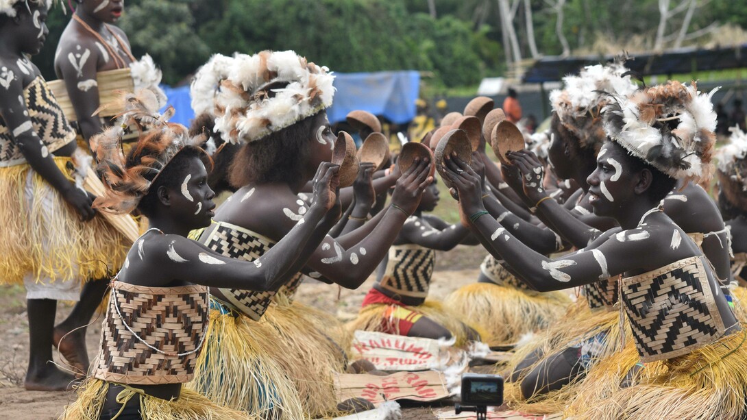 Tribe dawning traditional body art