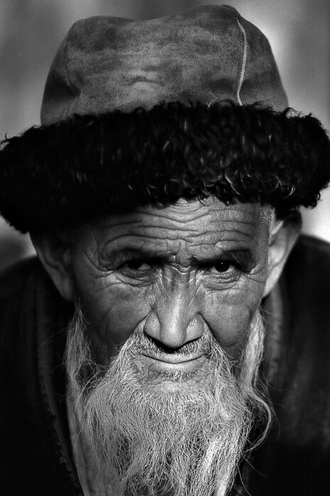 Kashgar, Regione dello Xinjiang, Cina – Anziano di etnia Uygur. Ph Sergio Pessolano