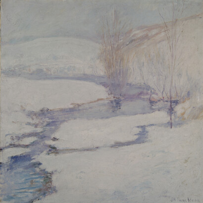 John Henry Twachtman, Paisaje de invierno, 1890‐1900, (Winter Landscape), Óleo sobre lienzo. 76,5 x 76,5 cm, Terra Foundation for American Art,
Chicago, Daniel J. Terra Collection