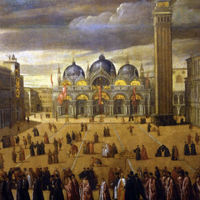 Cesare Vecellio, Procession in Piazza San Marco, ca. 1597. Courtesy of Frist Art Museum