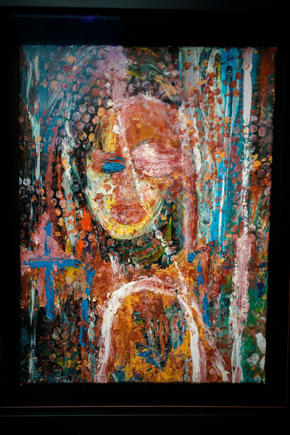 Pauline Amos, Reflection Painting Some Kind Of Juju- Sierra Leone, 2013