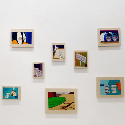 Peter Frederiksen. Noises from the closet, installation view. Courtesy of The Flat 