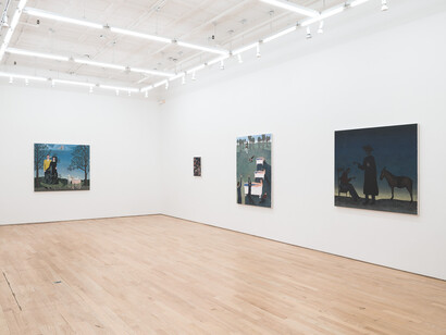 William Schaeuble, Miracle paintings, exhibition view. Courtesy of Nicelle Beauchene Gallery