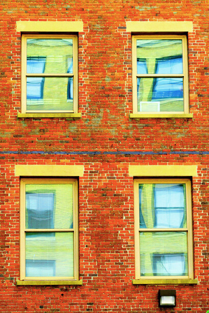 Joshua Greenberg, The Colorful Whimsies II, No.17, The Window Family Looks Across the Street (detail). Courtesy of Viridian Artists