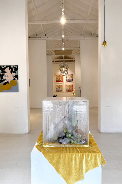 Varios artistas, Artes de la mesa, vista de exhibición. Cortesía de Galería La Balsa