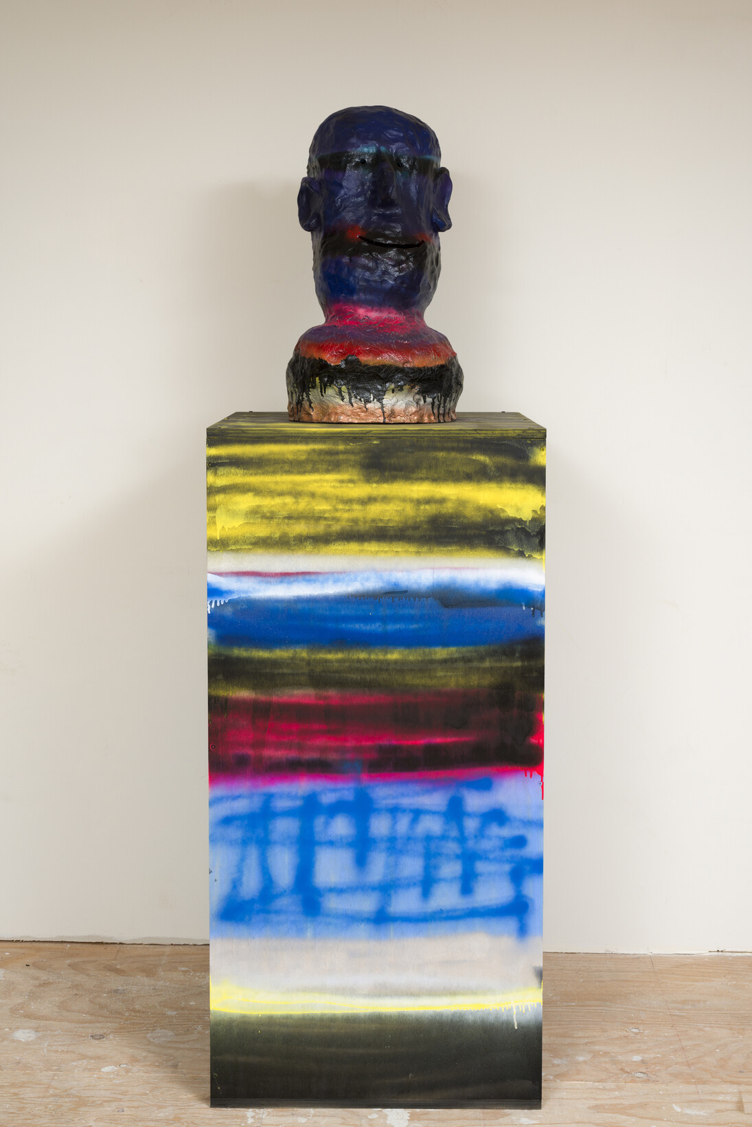 Danny First, "Charles", ceramic and painted wood, Courtesy of the artist