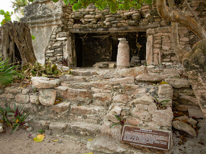 Zona arqueológica Xaman-Há, Playa del Carmen, Quintana Roo, México