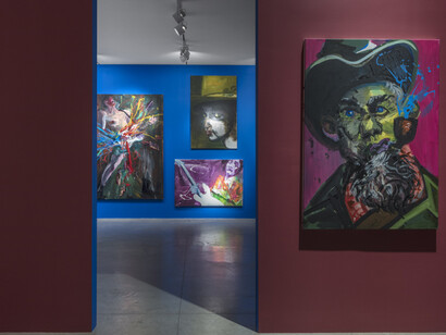 Rainer Fetting, Exhibition view. Courtesy of Albertz Benda
