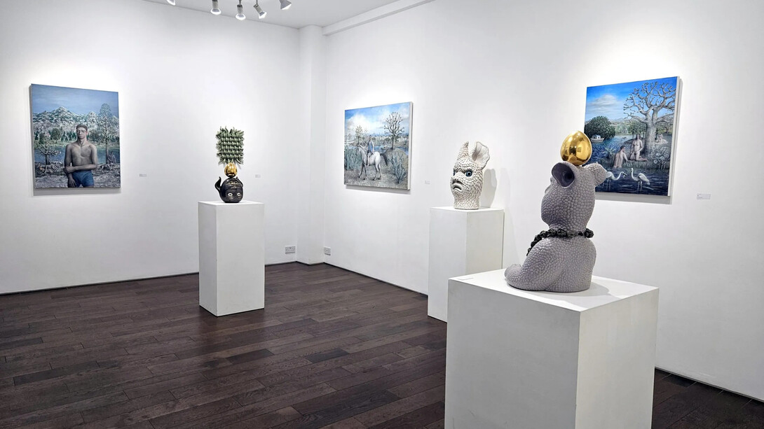 Malene Hartmann Rasmussen and James Mortimer, Brutes, exhibition view. Courtesy of James Freeman Gallery