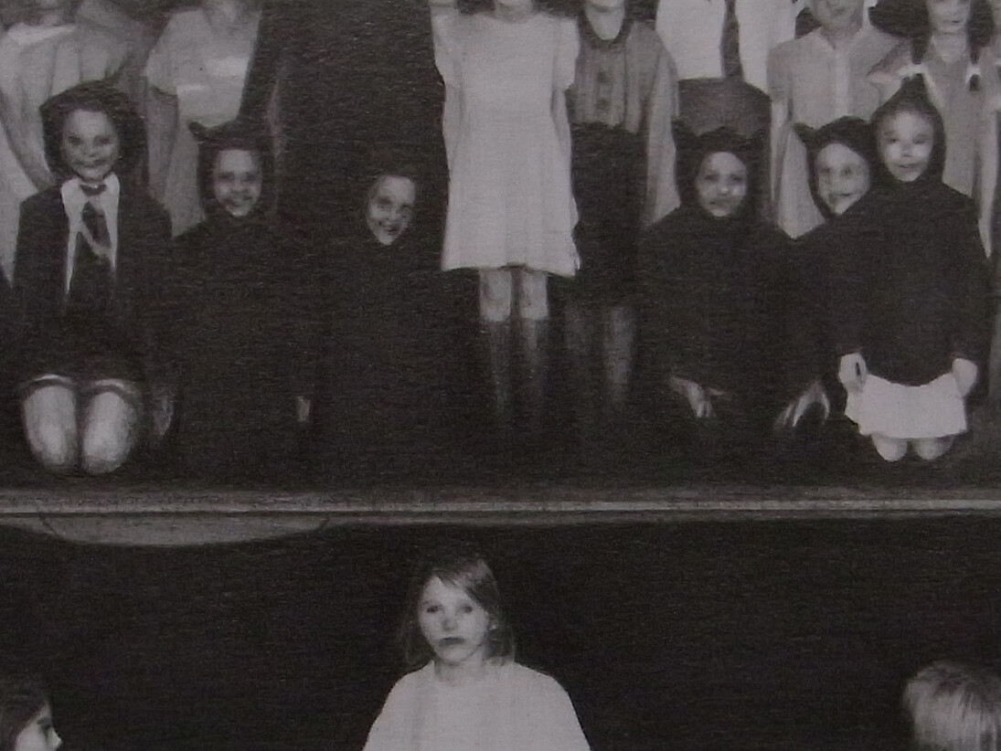 Douglas, Susannah 'Group (Section 1)', 2014 Pencil & ink on paper 9 x 20 cm (detail)