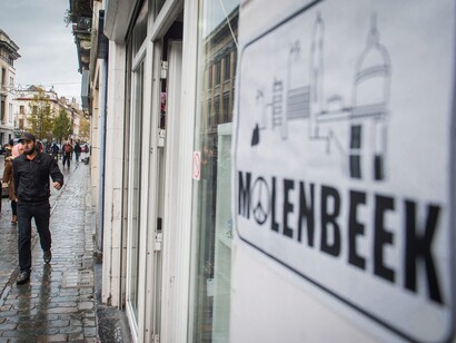 Bruselas. Calle del barrio de Molenbeek