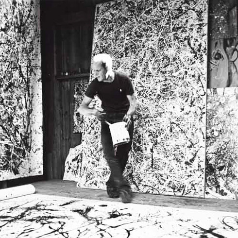 Jackson Pollock, uno dei maggiori rappresentanti dell'action painting
