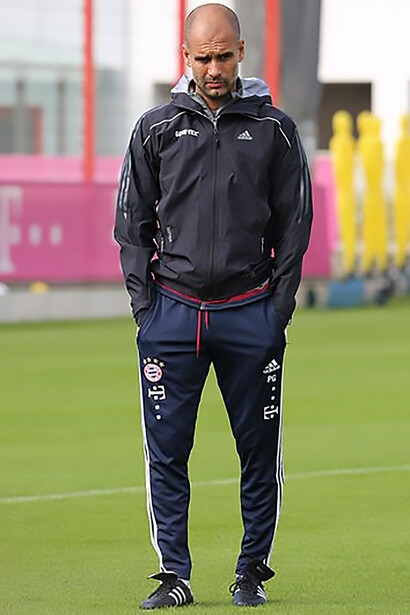 Pep Guardiola during training on the grounds of FC Bayern Munich, September 27, 2015
