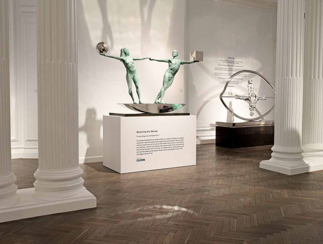 Lorenzo Quinn, Balancing Our Worlds. Courtesy of Halcyon Gallery