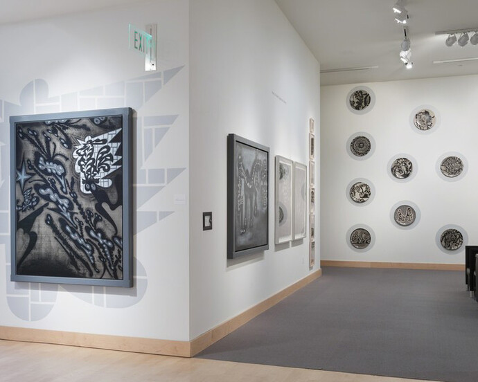 Deep Line Drawings by Carlos Luna, Exhibition view. Courtesy of Boca Raton Museum of Art