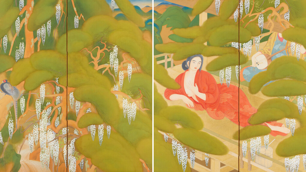 Tsuchida Bakusen, Serving girl in a spa. Courtesy of the National Museum of Modern Art