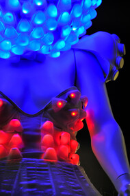 Hong Kong – March 15: An illuminated statue installation is seen at The Pepsi x Liter Of Light “Ignite The Light” Tour at PMQ, Central on March 15, 2015 in Hong Kong. Photo by Keith Tsuji/Getty Images for PepsiCo