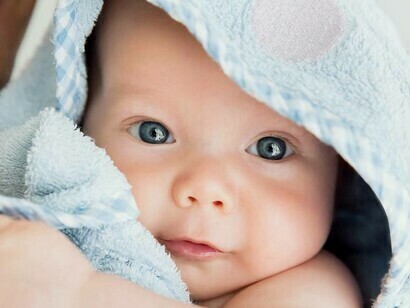 Rosto de um bebê