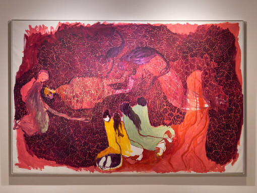 Portia Zvavahera, Tanda rima, exhibition view. Courtesy of Norval Foundation