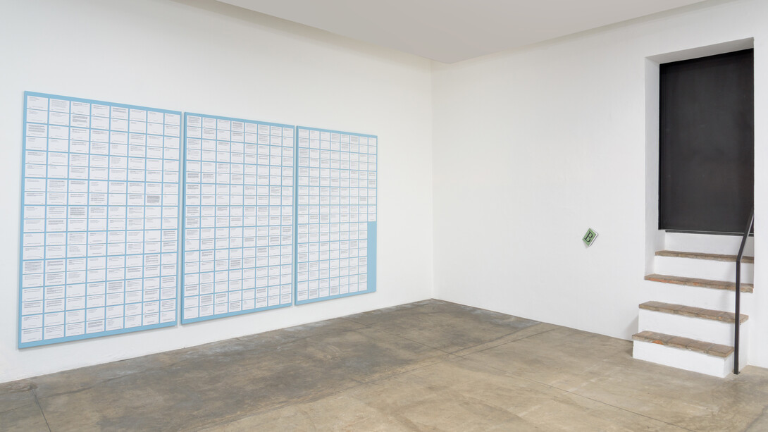Daniela Comani, THE BEGINNING THE END / L'INIZIO LA FINE, exhibition view, courtesy Galleria
Studio G7, Bologna, foto Alessandro Fiamingo