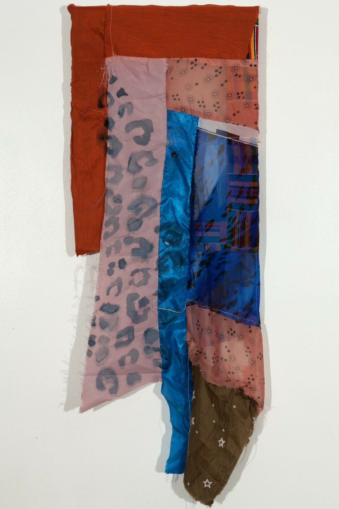 Tameka Jenean Norris, St Claude, 2014, Oil paint and acrylic paint on fabric, 12 X 9 in. Courtesy of Ronchini Gallery 