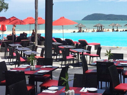 La spiaggia di Pantai Tengah