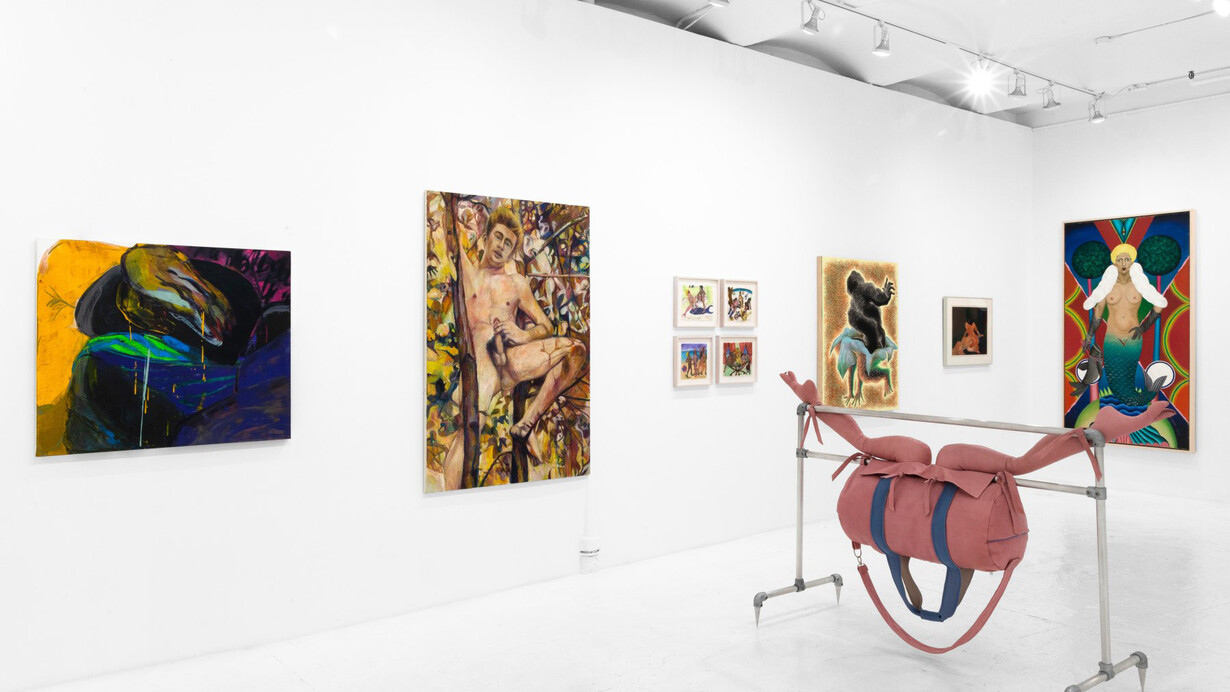 Various artists, Erotic city, exhibition view. Courtesy of Eric Firestone Gallery