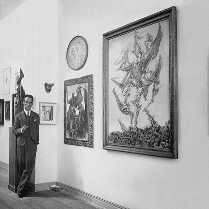 César Moro en la Exposición Internacional Surrealista en México en el año 1940