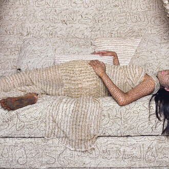 Lalla Essaydi, Les femmes du maroc: Harem beauty #2, 2008. Courtesy of Edwynn Houk Gallery