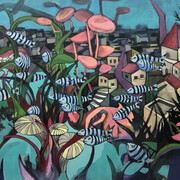 Noor Bahjat, Drown city (detail), 2021. Courtesy of Artbooth Gallery